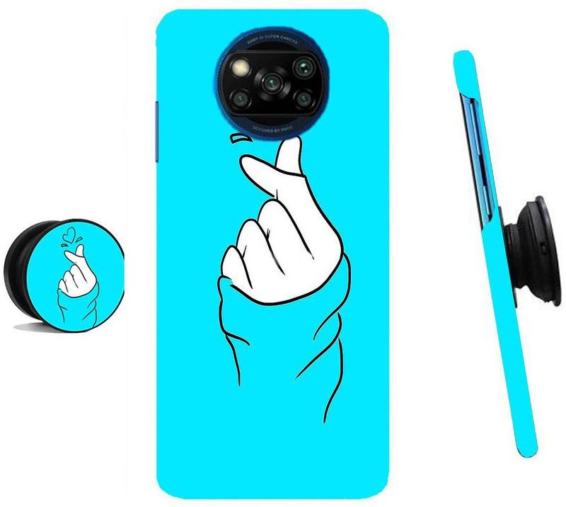 ZAPPY Back Cover for Poco X3, Poco X3 Pro  (Blue, White)