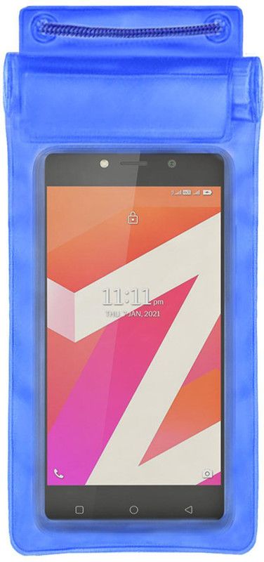 ACM Pouch for Lava Z1s  (Blue, Waterproof, Silicon, Pack of: 1)