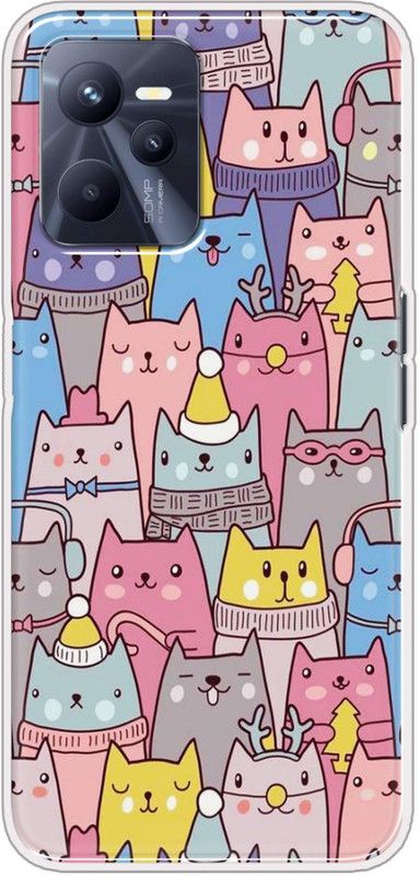 Oye Stuff Back Cover for Realme C35  (Multicolor, Grip Case, Silicon, Pack of: 1)