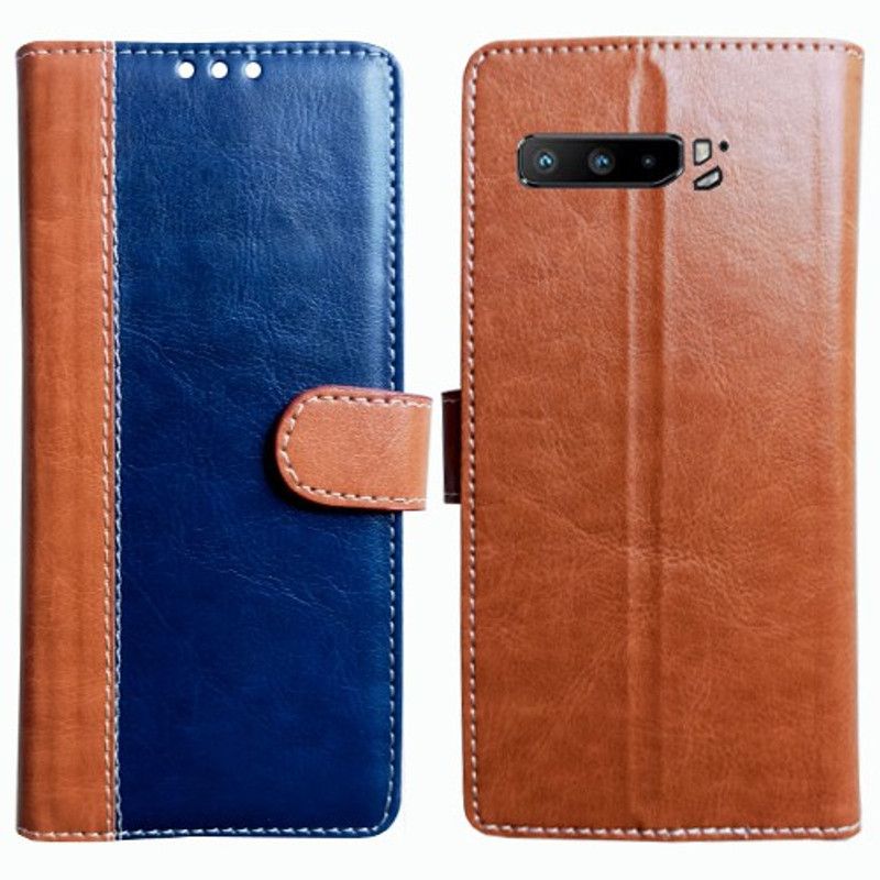 Mxkart Flip Cover for Asus ROG Phone 3  (Brown)