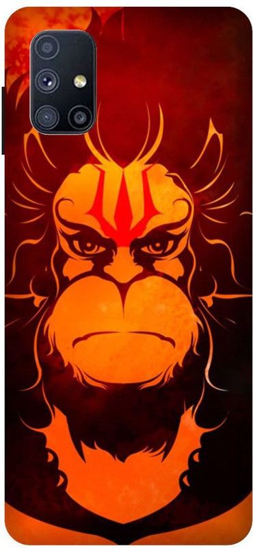 SSMORYA Back Cover for Samsung Galaxy M51  (Orange, Black, Hard Case, Pack of: 1)
