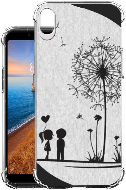 Snazzy Back Cover for Mi Redmi 7A  (White, Shock Proof, Silicon, Pack of: 1)