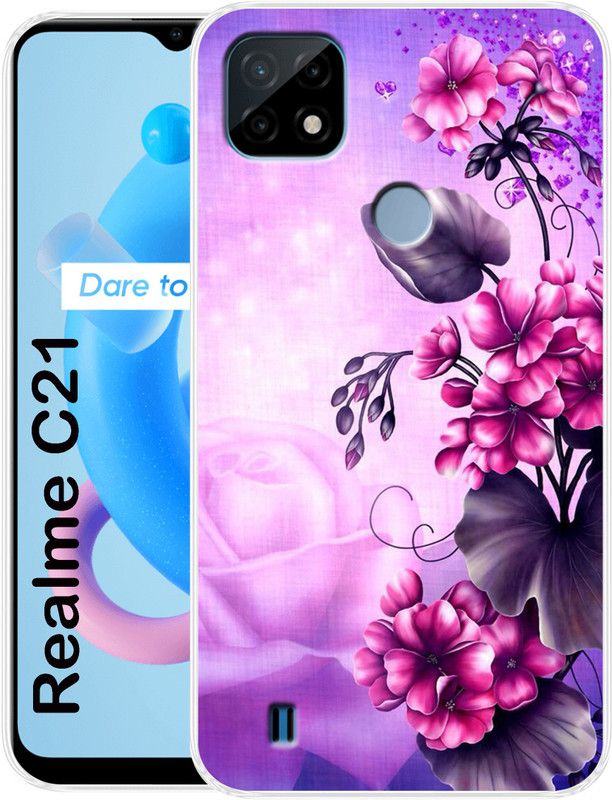 SmartGoldista Back Cover for Realme C21 Mobile Back Cover  (Multicolor, Grip Case, Silicon)