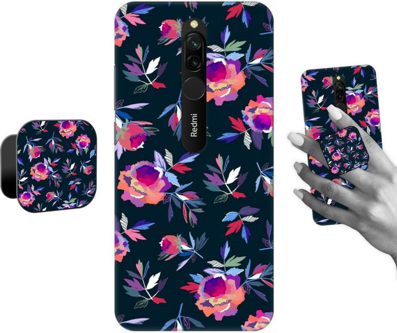COBIERTAS Back Cover for Mi Redmi 8  (Multicolor, Pack of: 2)