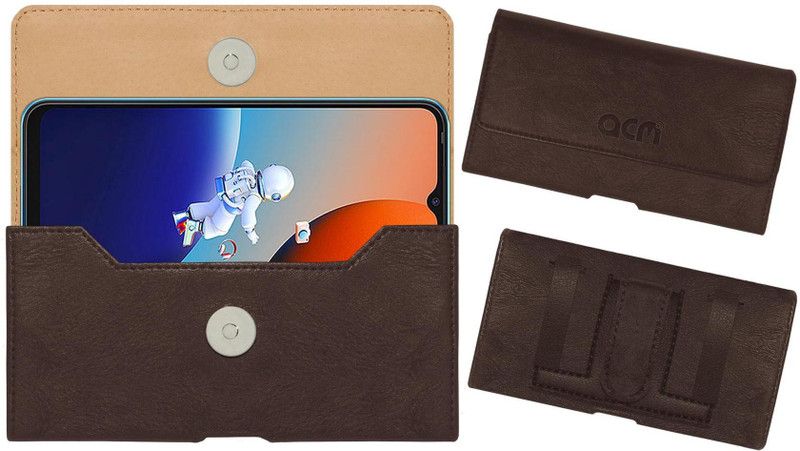 ACM Pouch for Tecno Spark 9  (Brown, Holster, Pack of: 1)