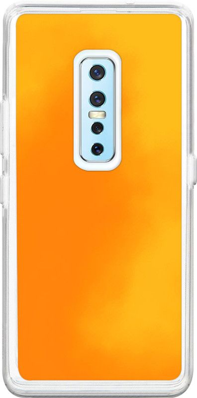 QRIOH Back Cover for Vivo V17 Pro  (Orange, Shock Proof, Pack of: 1)
