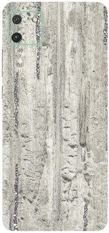 Scratchgard Realme C20 (Back + Side +Camera) Mobile Skin  (Stone Concrete Siver Strip)