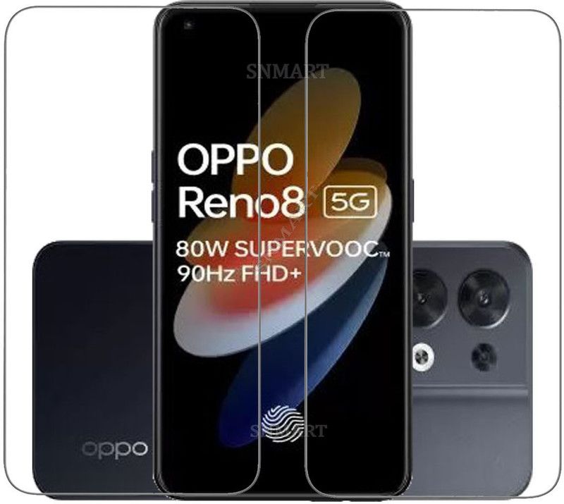 SNMART Tempered Glass Guard for OPPO Reno8 5G  (Pack of 2)