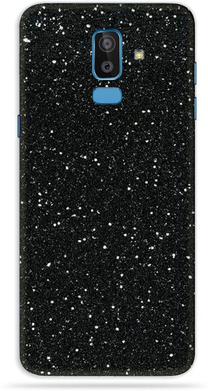 Jeeva Creation Samsung Galaxy J8, Samsung Galaxy J8 Mobile Skin  (Ultra Super Black Glitter Skin With High Matte Finish.)