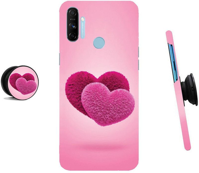 SPBR Back Cover for Realme Narzo 10A, Realme Narzo 20A  (Pink, Cases with Holder)