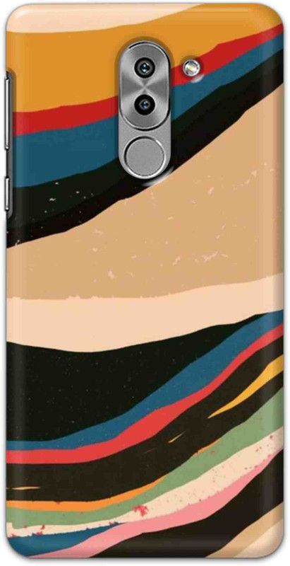 NDCOM Back Cover for Honor 6X Color Wave Pattern Printed  (Multicolor, Hard Case, Pack of: 1)