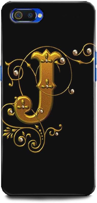 INTELLIZE Back Cover for Realme C2/RMX1945 J letter,Printed  (Multicolor, Shock Proof, Pack of: 1)