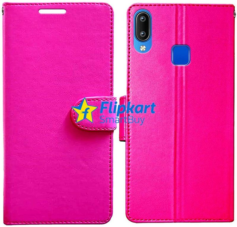 Flipkart SmartBuy Back Cover for Vivo Y91  (Pink, Cases with Holder, Pack of: 1)