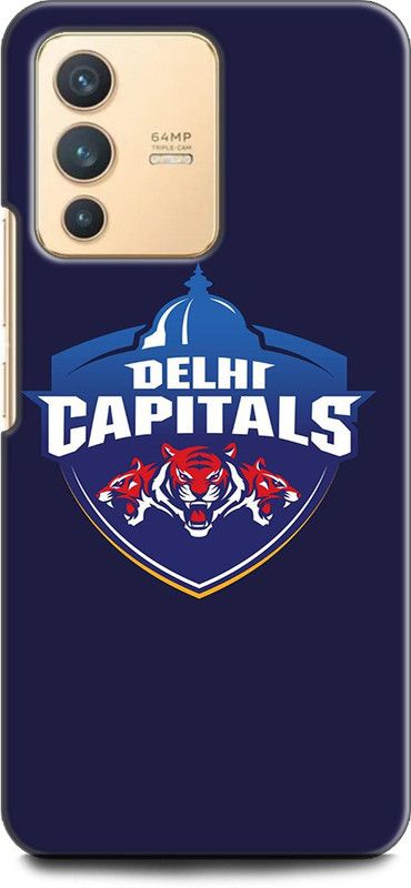 KEYCENT Back Cover for Vivo V23, V2130 IPL, DELHI CAPITALS, SPORTS, JERSEY, CRICKET  (Multicolor, Shock Proof, Pack of: 1)