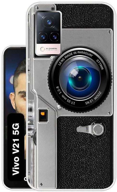 Case Club Back Cover for Vivo V21  (Grey, Grip Case, Silicon, Pack of: 1)