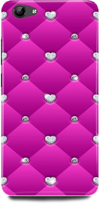 DIKRO Back Cover for vivo V5, 1601, PINK, HEART, MATTRESS, SHAPE, LOVE  (Multicolor, Hard Case)