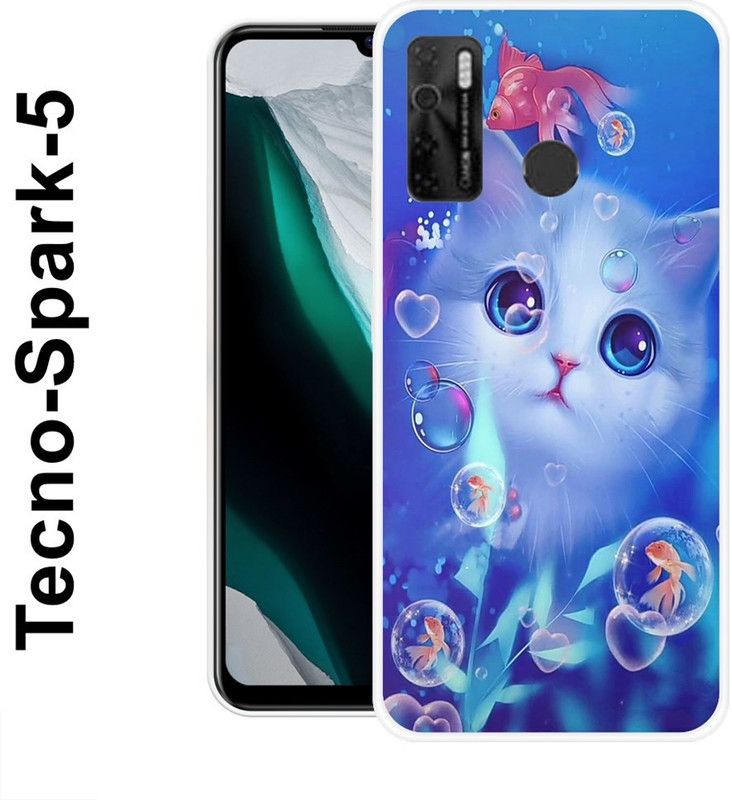 KLC Back Cover for Tecno Spark 5, TECNO Camon 15, Tecno spark 5 Pro  (Blue, Silicon)