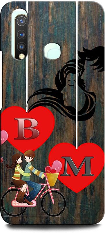ORBIQE Back Cover for VIVO Y19 1915/PD1934F_EX BM, B LOVE M, M LOVE B, B LETTER, M LETTER, BM NAME  (Multicolor, Hard Case, Pack of: 1)