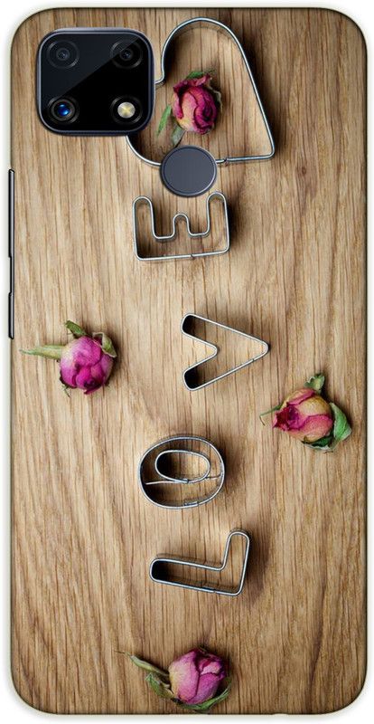iprinto Back Cover for Realme Narzo 20, Relaem C25s Love Wooden Back Cover  (Brown, Hard Case)