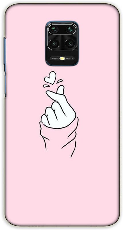 iprinto Back Cover for Redmi Note 10 Lite, Mi Redmi Note 9 Pro I Love You Back Cover  (Pink, Hard Case, Pack of: 1)