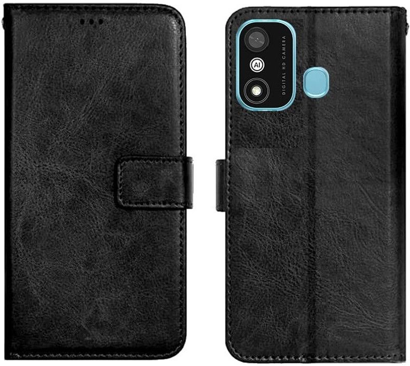 AUTOCASE Flip Cover for Itel A27, A551L  (Black, Dual Protection, Pack of: 1)