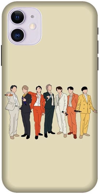 BYXIS Back Cover for iphone 11 BTS, bts, BTS army, Jimin, V, Jungkook, Suga, RM, Jhope, Jin  (Multicolor, Shock Proof, Pack of: 1)