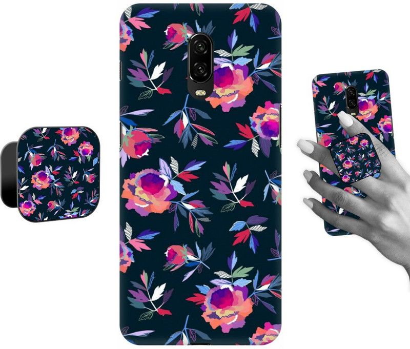 COBIERTAS Back Cover for OnePlus 6T  (Multicolor, Pack of: 2)