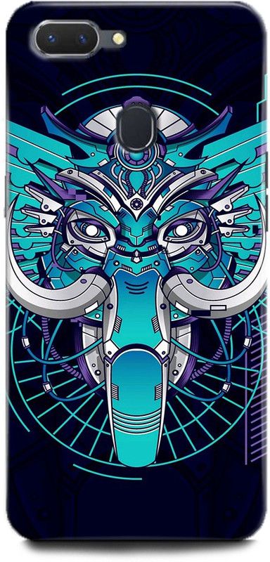 Afterglow Back Cover for Realme U1 ELEPHANT, ROBOT, HEAD TUSKS, ART, COLORFUL  (Multicolor, Shock Proof, Pack of: 1)