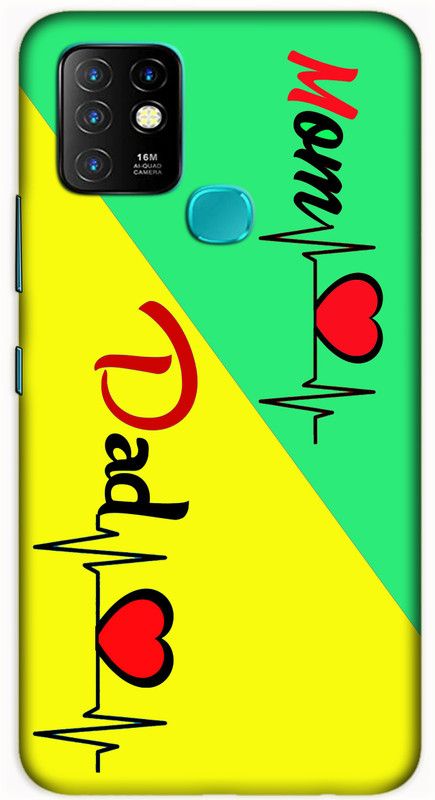 iprinto Back Cover for Infinix Hot 10 Mom And Dad Love Back Cover  (Multicolor, Hard Case)