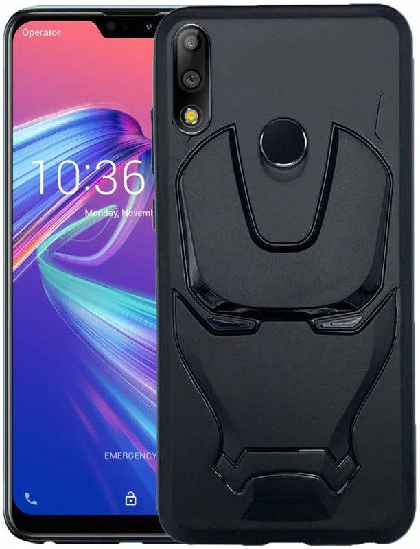 Puri Back Cover for Asus Zenfone Max Pro M2  (Black, 3D Case)