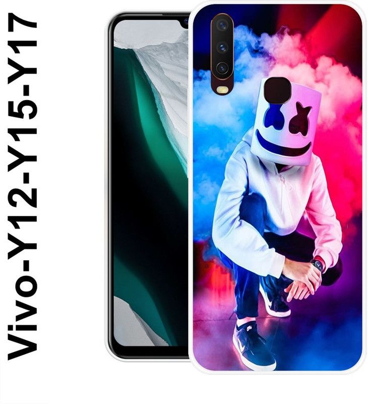 SUPER CASE Back Cover for Vivo Y15, Vivo Y17  (Multicolor, Silicon)