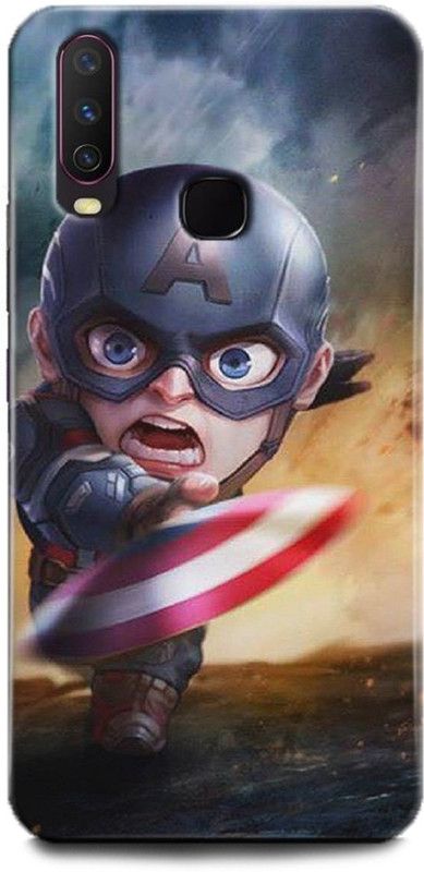 BARMANS Back Cover for Vivo Y17 / Captain America, Superhero, Avengers, Marval, Comic  (Multicolor, Shock Proof, Pack of: 1)