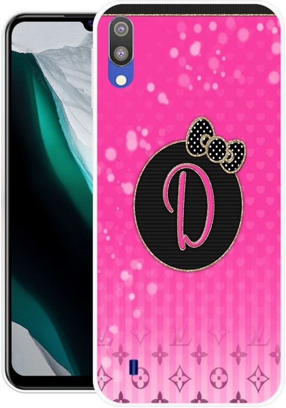 NEVYZAP Back Cover for Samsung Galaxy M10  (Pink, Black, Grip Case, Silicon, Pack of: 1)