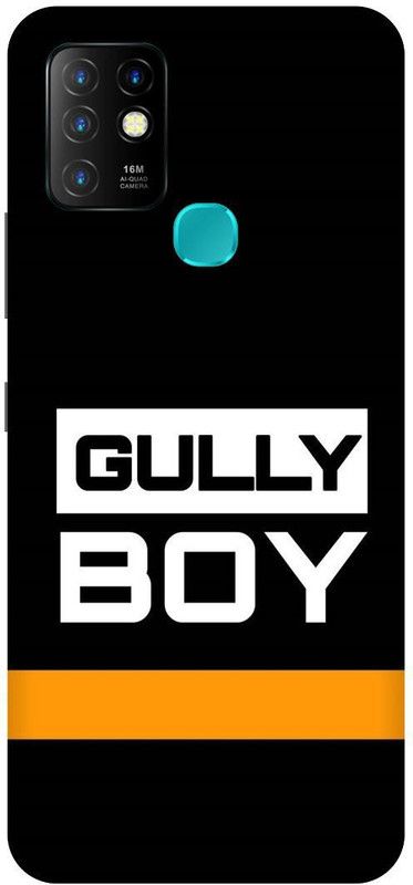 FIKORA Back Cover for Infinix Hot 10, X682B, GULLY, BOY, LOGO, SIGN  (Black, Hard Case, Pack of: 1)