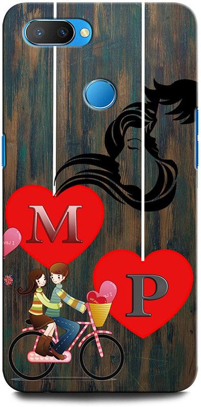 ORBIQE Back Cover for Realme 2 MP, M LOVE P, P LOVE M, M LETTER, P LETTER, MP NAME  (Multicolor, Hard Case, Pack of: 1)