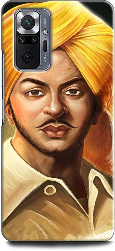 KEYCENT Back Cover for REDMI Note 10 Pro BHAGAT SINGH, FREEDOM FIGHTER, INDIAN, NATIONAL  (Multicolor, Pack of: 1)