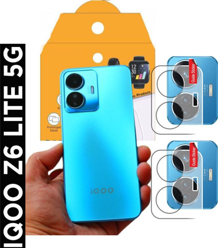 OLONGA Back Camera Lens Glass Protector for IQOO Z6 LITE  (Pack of: 2)