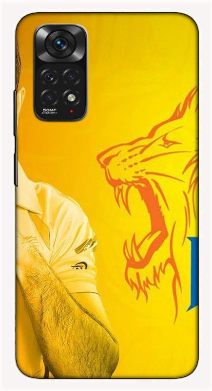iprinto Back Cover for Mi Redmi Note 11, Mi Redmi Note 11S M s dhoni Back Cover  (Yellow, Hard Case, Pack of: 1)