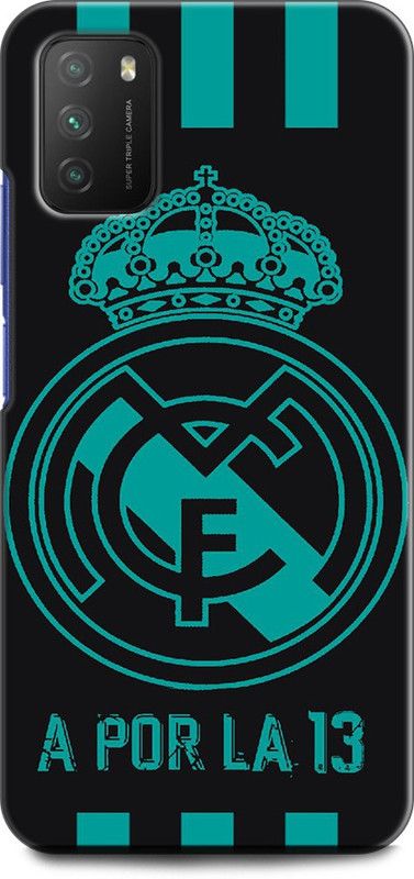 KEYCENT Back Cover for POCO M3  (Black, Blue, Pack of: 1)