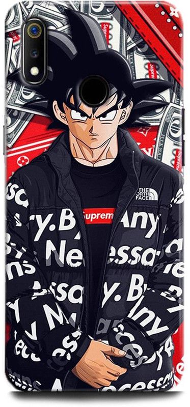 Afterglow Back Cover for Realme 3i GOKU, DRAGON BALL Z, CARTOON, ANIME, KAME HAME, STRONG, COKU  (Multicolor, Shock Proof, Pack of: 1)