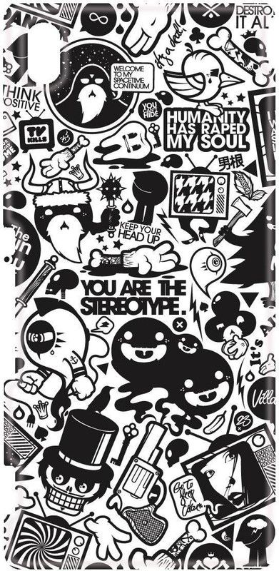 Smutty Back Cover for Sony Xperia M4 Aqua, Sony Xperia M4 Aqua Dual - Doodle Print  (Multicolor, Hard Case, Pack of: 1)