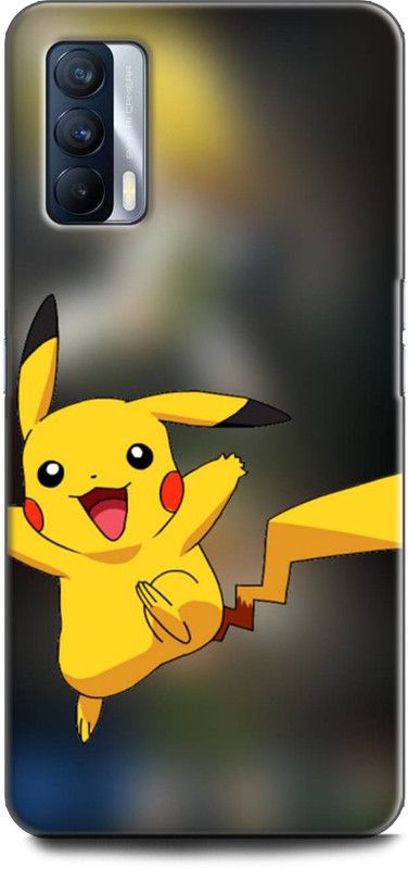 Afterglow Back Cover for Realme X7 PIKACHU, CARTOON, POKEMON, CUTE, PIKACHU POKEMON, LOVE  (Multicolor, Shock Proof, Pack of: 1)
