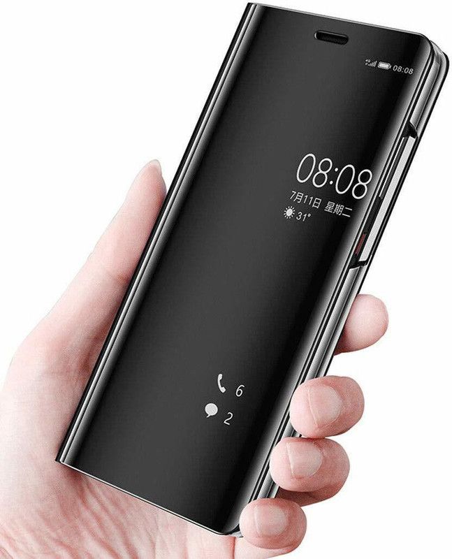Elyon Design Flip Cover for Oneplus 8 Pro  (Black, Dual Protection, Pack of: 1)