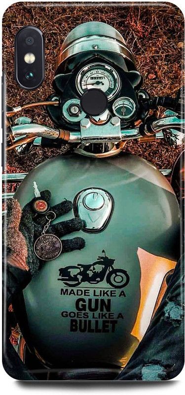 JUGGA Back Cover for Redmi Y2, MZB6306IN, ROYAL, ENFIELD, BIKE, CLASSIC, BULLET  (Grey, Hard Case, Pack of: 1)