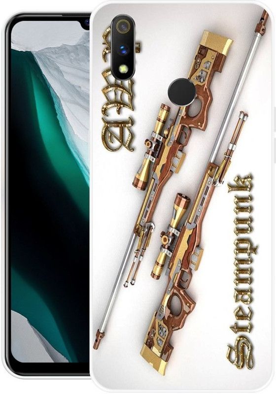 Looy Back Cover for Realme 3 Pro  (Gold, Flexible, Silicon, Pack of: 1)