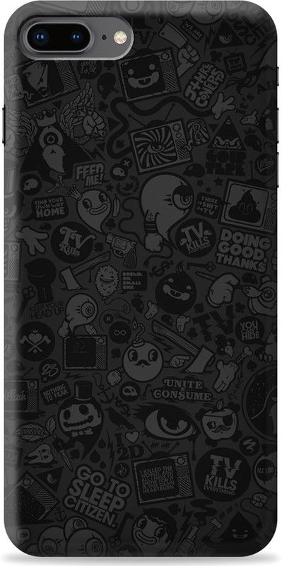 Loffar Back Cover for Apple iPhone 7 Plus  (Black, Shock Proof, Pack of: 1)