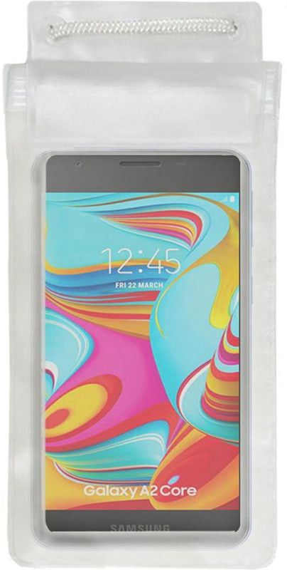 ACM Pouch for Samsung Galaxy A2 Core  (Transparent, Waterproof, Silicon, Pack of: 1)