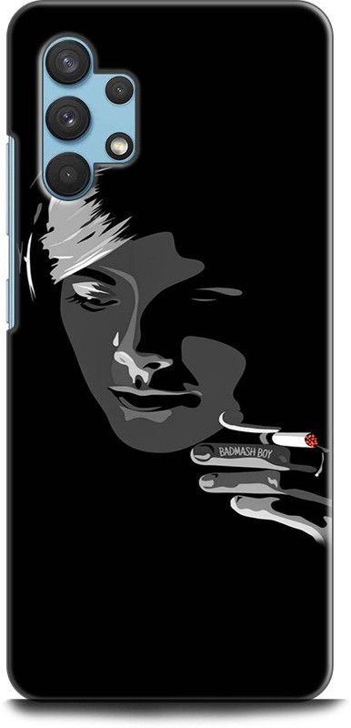 Afterglow Back Cover for SAMSUNG Galaxy A32 BAD BOY, SAD BOY, JUST, BADMASH, ALONE  (Multicolor, Shock Proof, Pack of: 1)