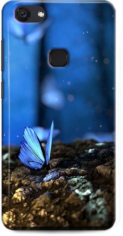 INTELLIZE Back Cover for Vivo V7/1718 butterfly,Printed  (Multicolor, Shock Proof, Pack of: 1)