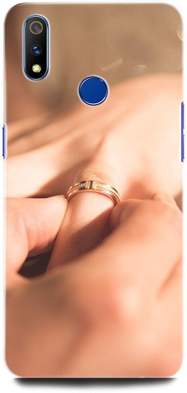 ORBIQE Back Cover for Realme 3i RMX1827 LOVE, FINGER, COUPLE ANNIVERSARY, LIFELINE COUPLE  (Multicolor, Hard Case, Pack of: 1)